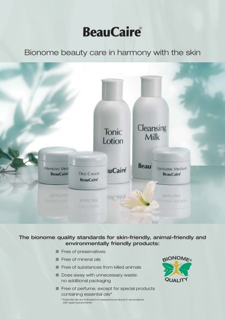 Bionome beauty care in harmony with the skin - Dr-baumann ...