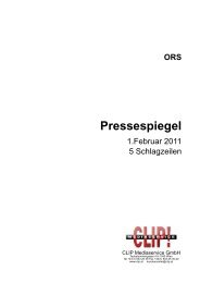 Pressespiegel - ORS