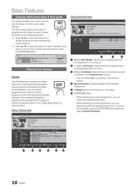 Samsung TV - LE40C550  User manual