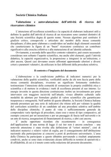 scarica il testo integrale - SocietÃ  Chimica Italiana