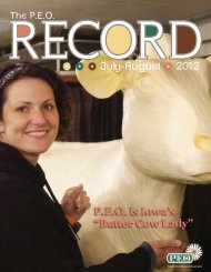 July-August P.E.O. is Iowa's “Butter Cow Lady” - PEO International