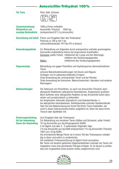 Amoxicillin Trihydrat 100 1kg Kon Pharma Gmbh Amoxicillin Trihydrat 100 1kg Kon Pharma Gmbh