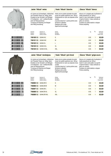 Catalogo sicurezza sul lavoro 2013/2014 - Steinemann AG