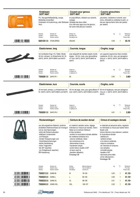 Catalogo sicurezza sul lavoro 2013/2014 - Steinemann AG