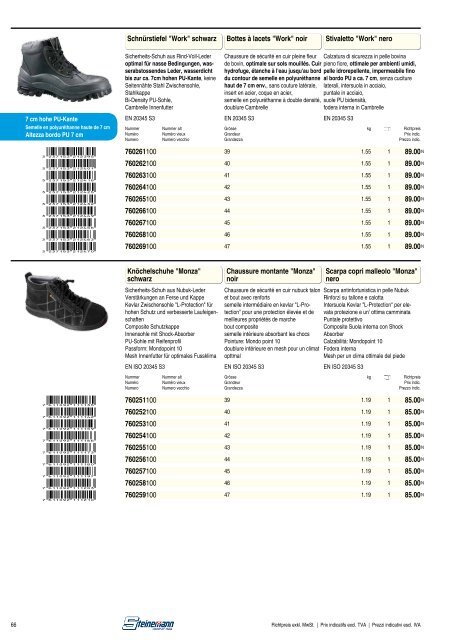 Catalogo sicurezza sul lavoro 2013/2014 - Steinemann AG