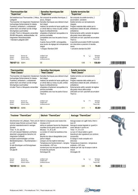 Catalogo sicurezza sul lavoro 2013/2014 - Steinemann AG