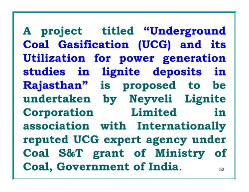 Neyveli Lignite Corporation: Problems and Needs - Office of Fossil ...