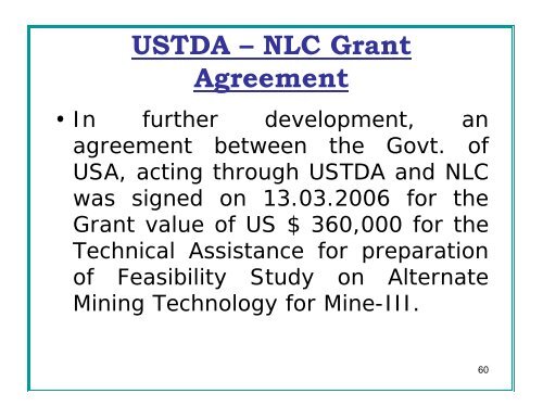 Neyveli Lignite Corporation: Problems and Needs - Office of Fossil ...