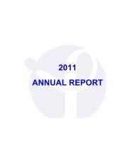 2011 ANNUAL REPORT - Istituto Pasteur