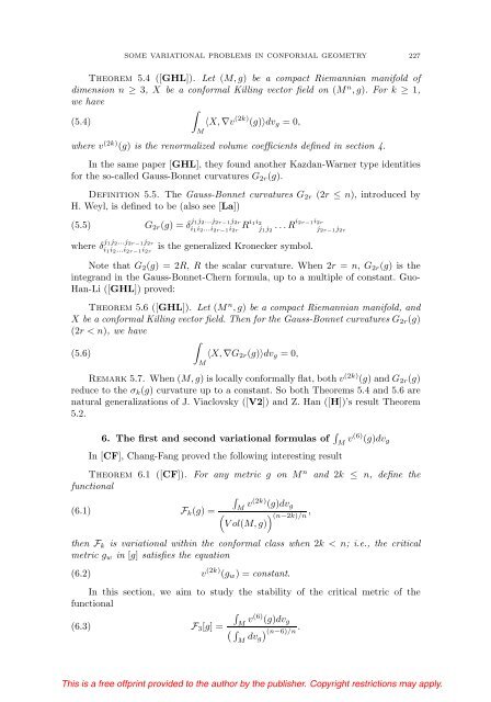 Some variational problems in conformal geometry