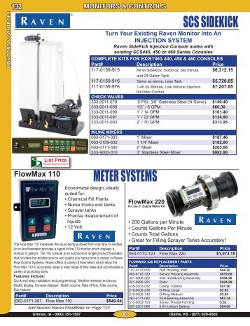 SCS SIDEKICK METER SYSTEMS - Sprayer Specialties, Inc.