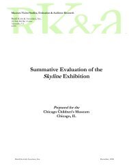 Summative Evaluation of the Skyline Exhibition - ExhibitFiles