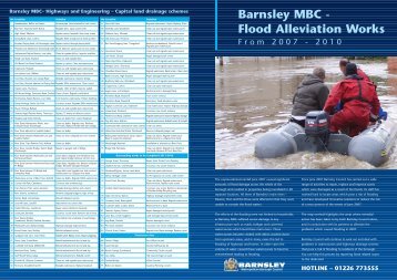 Flood alleviation leaflet - Barnsley Council Online