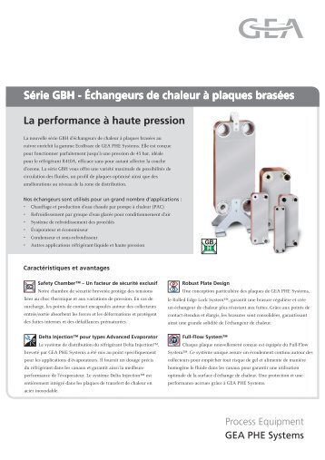 SÃ©rie GBH - Ãchangeurs de chaleur Ã  plaques brasÃ©es - GEA PHE ...