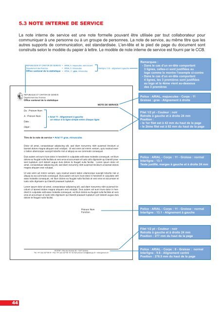 charte graphique etat ge.qxp - Etat de Genève
