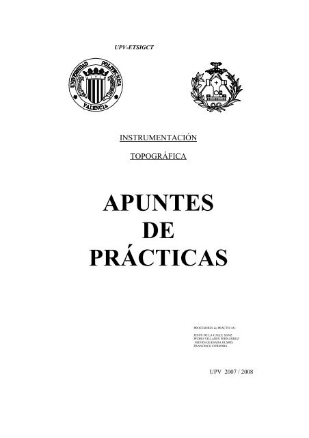 APUNTES DE PRÃCTICAS - PoliformaT - UPV