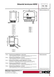 1 SiÅowniki termiczne HERZ