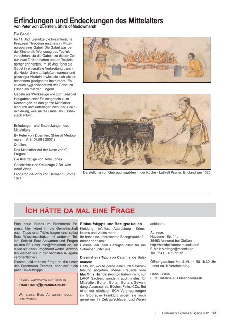 Frankmark Express Ausgabe 6, Oktober 2012 - Vielburgen