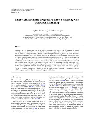 Improved Stochastic Progressive Photon Mapping with Metropolis ...