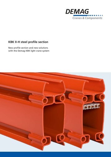 KBK II-H steel profile section - Poduri rulante