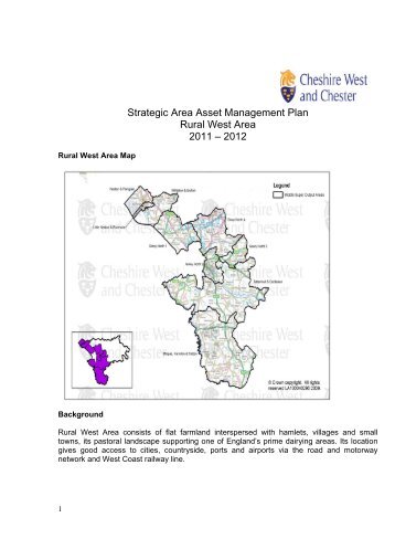 Rural West Area Asset Management Plan - West Cheshire Together