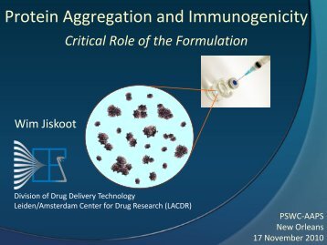 Protein Aggregation and Immunogenicity