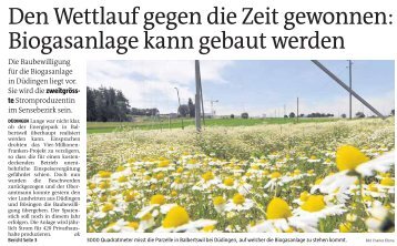 Bericht aus den Freiburger Nachrichten vom 10.06 ... - Region Sense