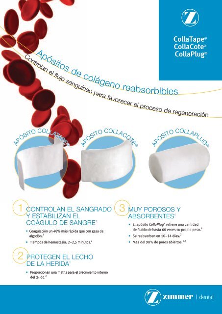 ApÃƒÂ³sitos de colÃƒÂ¡geno reabsorbibles - Zimmer Dental