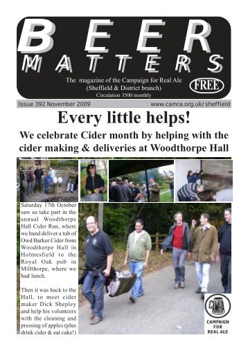 Beer Matters 378 - Sheffield CAMRA