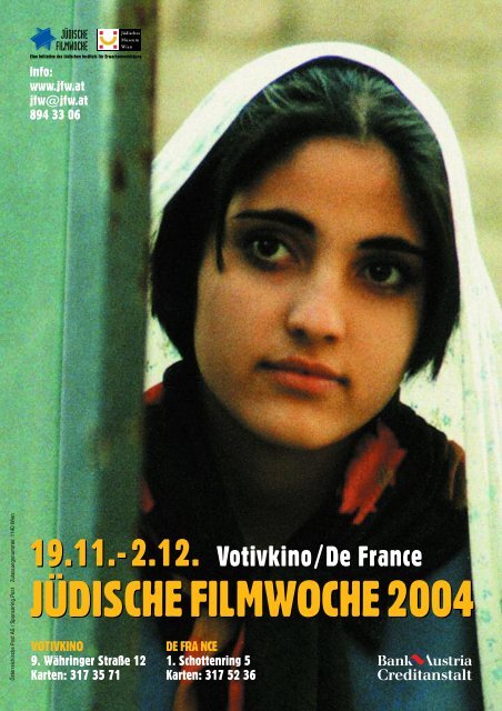 JÜDISCHE FILMWOCHE 2004 - Jüdisches Filmfestival Wien