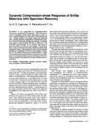 Dynamic compression-shear response of brittle materials with ...