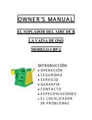 OWNER'S MANUAL - B-Air