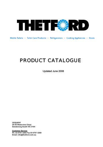 Product catalogue 2008 - Caravans Plus