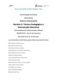 HorÃ¡rio 5- TÃ©cnica PedagÃ³gica e IntervenÃ§Ã£o ... - ESEN - Viseu