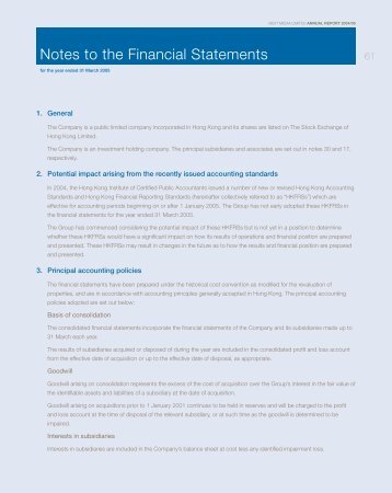 Notes to the Financial Statements