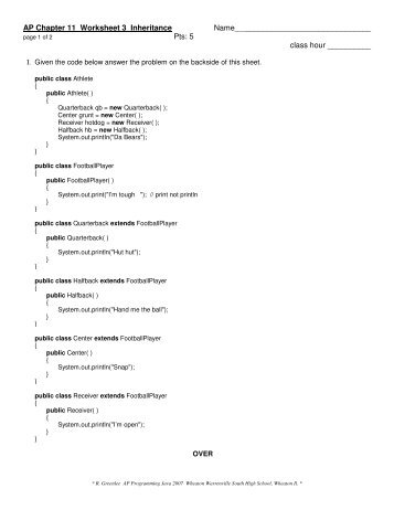 Ap Statistics Chapter 11 Worksheet Rev2