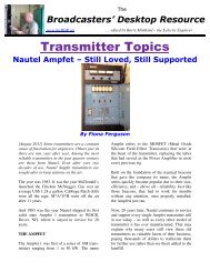 Transmitter Topics - Nautel