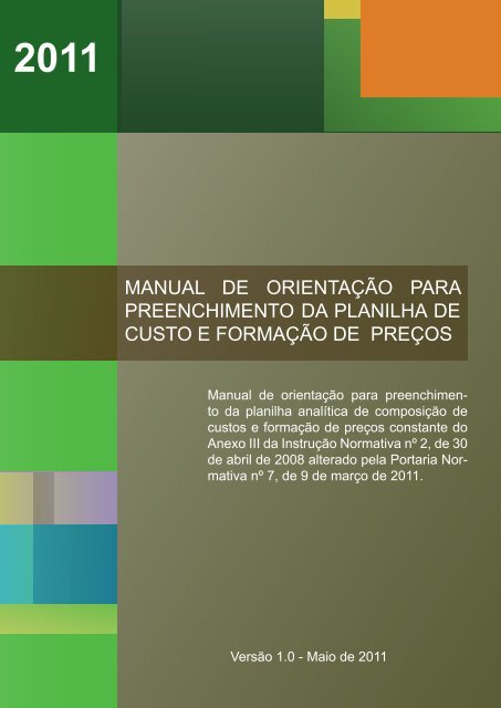 manual de orientação para preenchimento da ... - ComprasNet