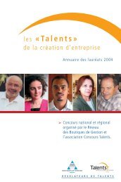 Ex. couv talents - Concours Talents