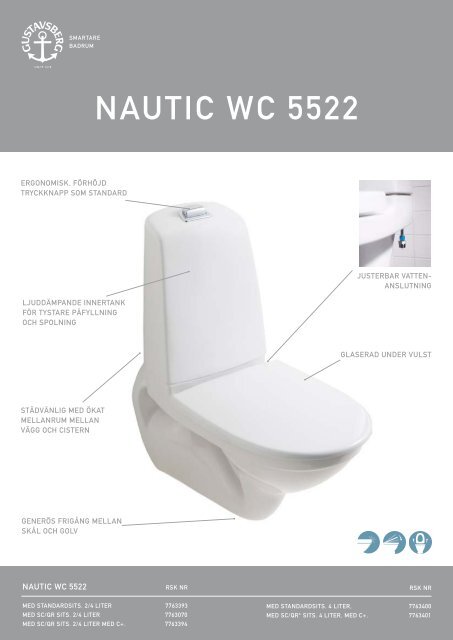 NAUTIC WC 5522 - Gustavsberg