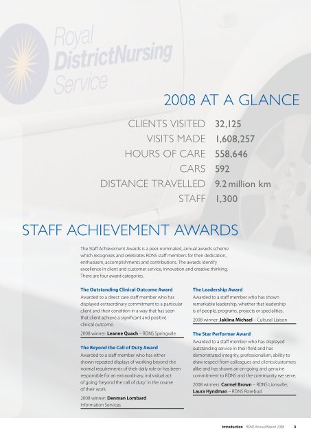 RDNS 2008 Annual Report - Royal District Nursing Service