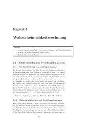 Wahrscheinlichkeitsrechnung - Departement Mathematik und Statistik