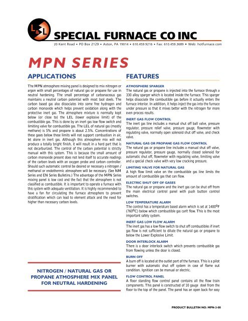 Download PDF file for MPN Series - L&L Special Furnace Co., Inc.