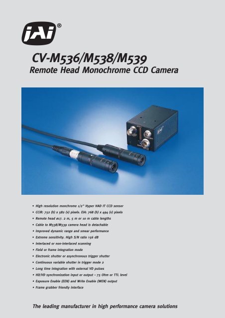 CV-M536/M538/M539 - Image Labs International
