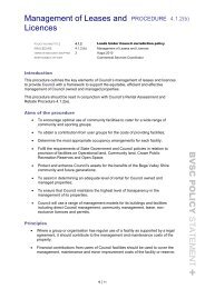 Management of Leases and Licences - Bega Valley Shire Council