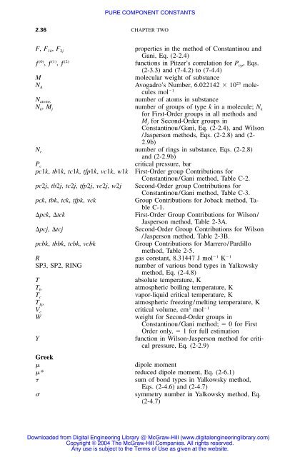 chapter one the estimation of physical properties