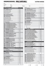 Ordreseddel Paul Mitchell-produkter  - Cutrin