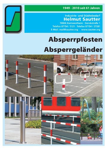 Sperrpfosten - Industrie- und Städtebedarf Helmut Sautter