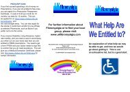 Help you are Entitled to (Non Benefits) - UK Fibromyalgia