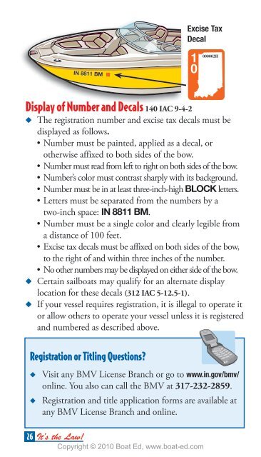 Indiana Boating Handbook - Boat Ed